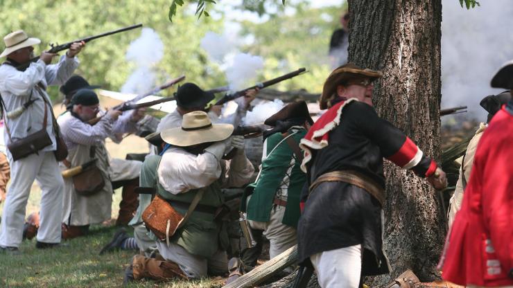 The 2011 re-enactment at House in the Horseshoe The 2011 re-enactment at House in the Horseshoe