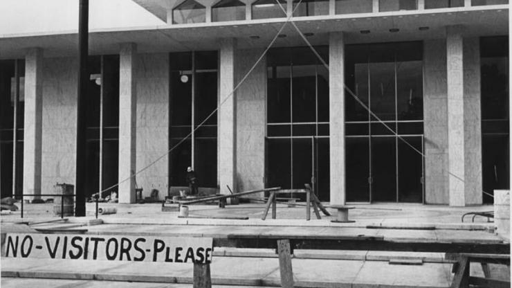 The Legislative Building under construction circa 1960-1963. Image from the N.C. Museum of History's collection The Legislative Building under construction circa 1960-1963. Image from the N.C. Museum of History's collection