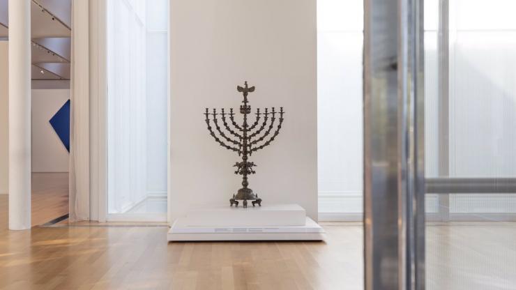 Image Courtesy of North Carolina Museum of Art Twitter Standing Hanukkah Lamp in the Judaic Collection of the North Carolina Museum of Art