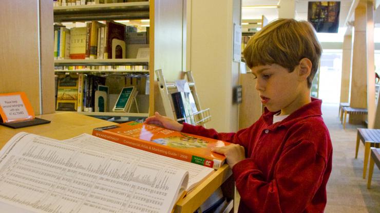 Child at Government and Heritage Library