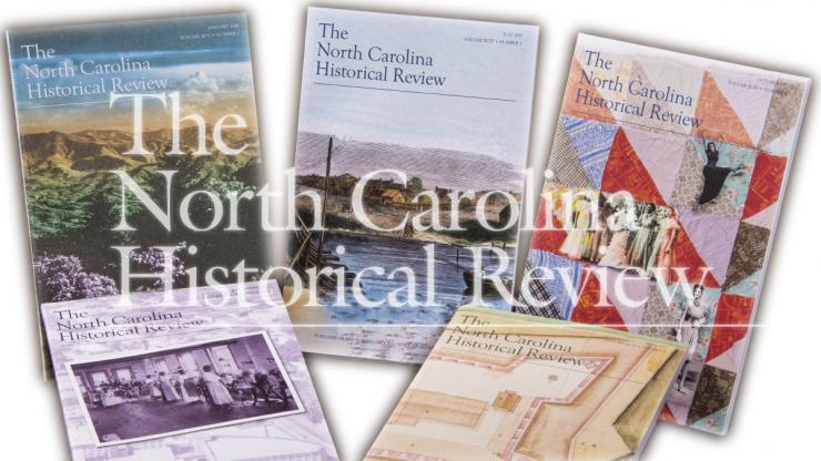 Covers of recently published issues of the "North Carolina Historical Review" Covers of recently published issues of the "North Carolina Historical Review"