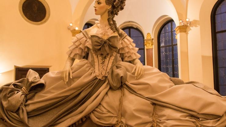One of of four costumes inspired by French paintings