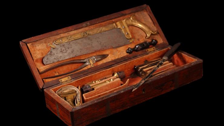 A Civil War era amputation kit A Civil War era amputation kit