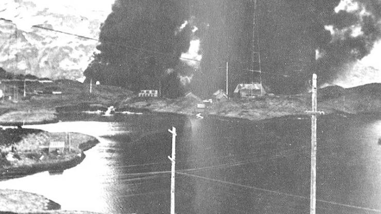 The Japanese attack a Navy radio station in the Aleutian Islands The Japanese attack a Navy radio station in the Aleutian Islands