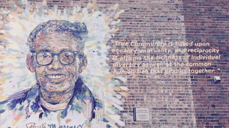 Pauli Murray mural in Durham