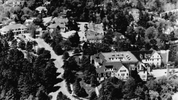 A view of the Pinehurst Historic District in 1973 A view of the Pinehurst Historic District in 1973