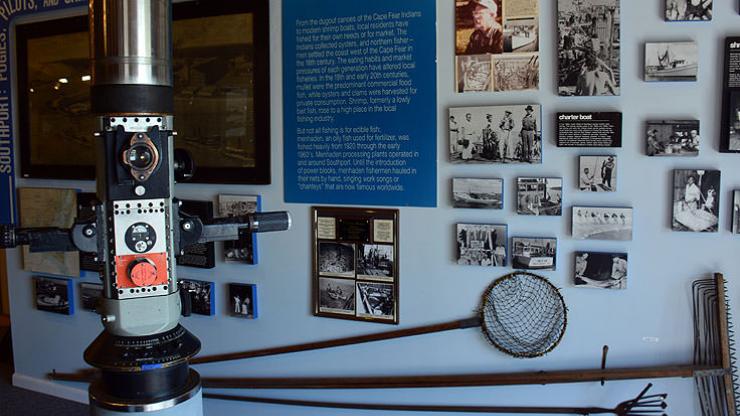 Exhibits at the N.C. Maritime Museum in Southport include information on Bonnet's life Exhibits at the N.C. Maritime Museum in Southport include information on Bonnet's life
