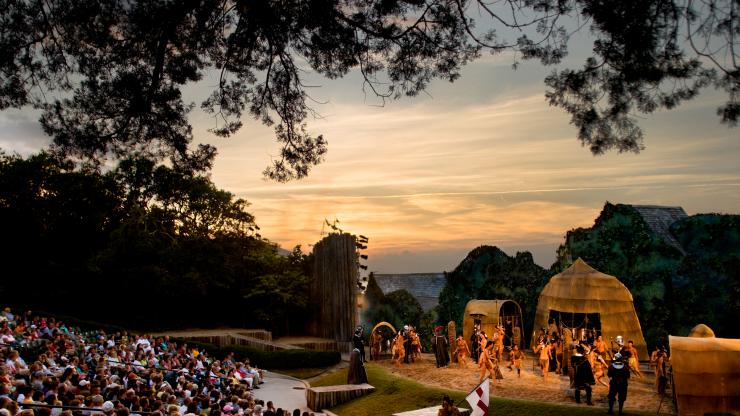 A scene from "The Lost Colony" in Manteo, the nation's oldest outdoor drama A scene from "The Lost Colony" in Manteo, the nation's oldest outdoor drama