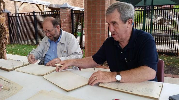 Members of an Asheville church receive training on conserving old records Members of an Asheville church receive training on conserving old records