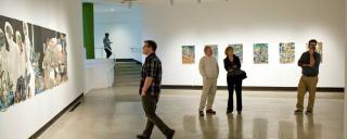 Browsing a Gallery at SECCA in Winston-Salem