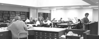 The State Archives Search Room in 1969