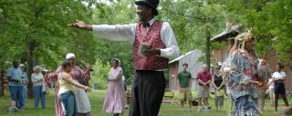 Jonkonnu performers from Tryon Palace at Historic Stagville in Durham Jonkonnu performers from Tryon Palace at Historic Stagville in Durham