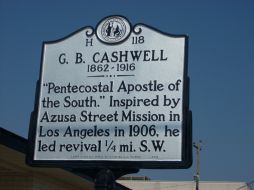 G.B. Cashwell Historical Marker