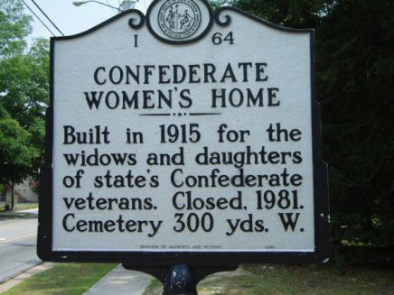 Highway marker in Cumberland County honoring the Confederate Women’s Home.