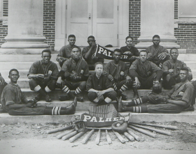 The Palmer Institute baseball team in 1920. Image from the Charlotte Hawkins Brown Museum