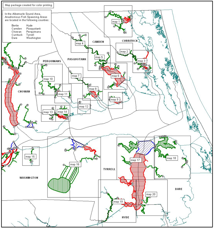 Albemarle Sound area map