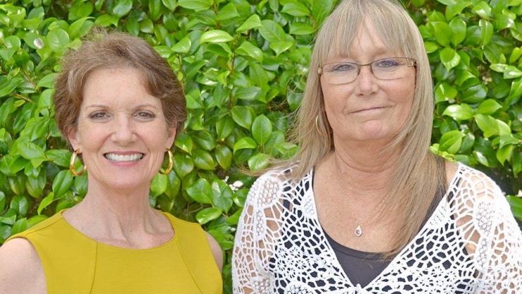 Cindi Hamilton, left, said donating a kidney to her co-worker, Carol Littrell, right, was tough, but she is glad she did it.