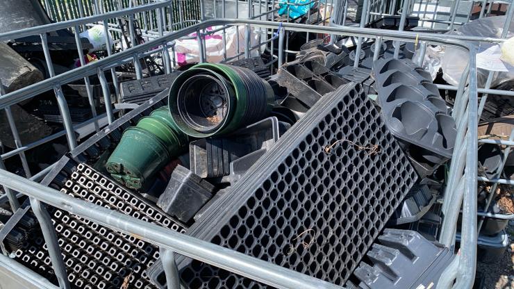Agricultural plastics recycling site Agricultural plastics recycling site