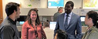 DEQ Secretary at the Joint Information Center