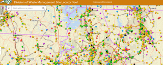 Division of Waste Management has a new map tool to find sites it manages, regulates and inventories