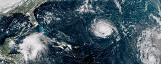 hurricane aerial view