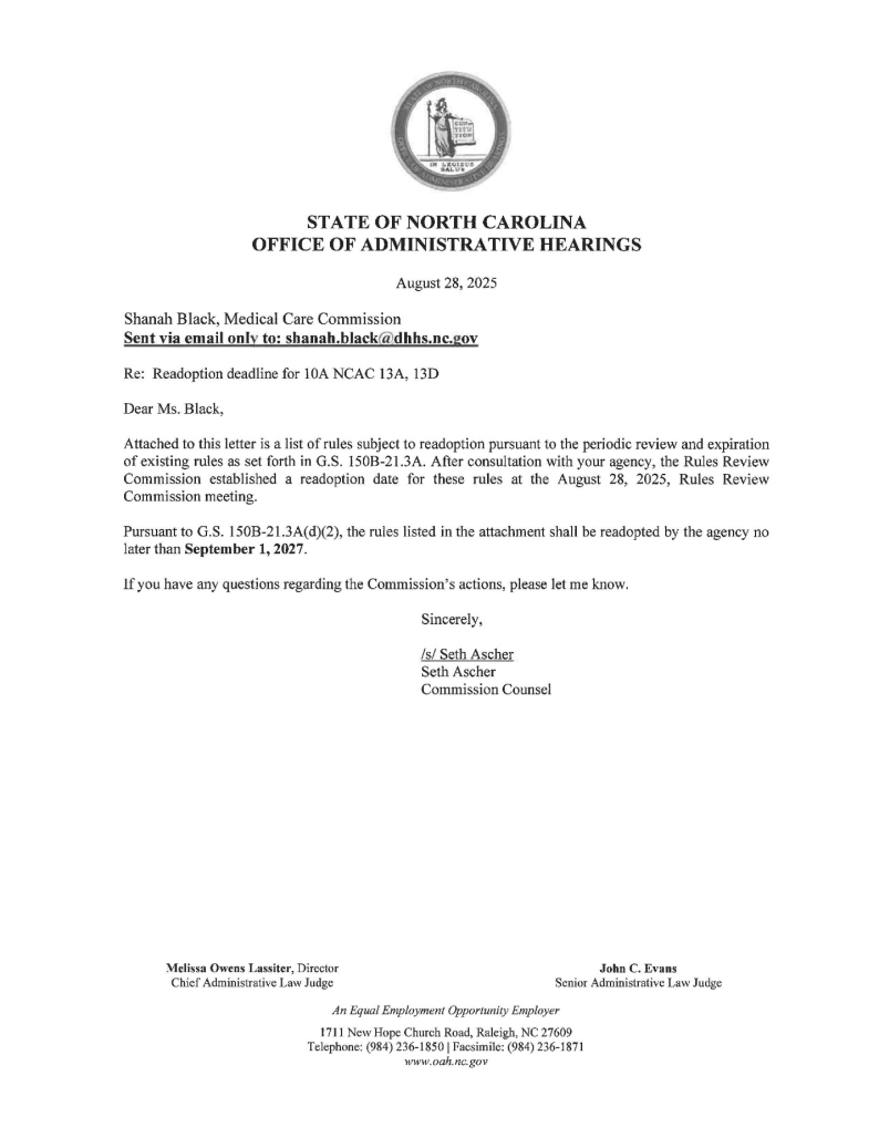 State of North Carolina seal