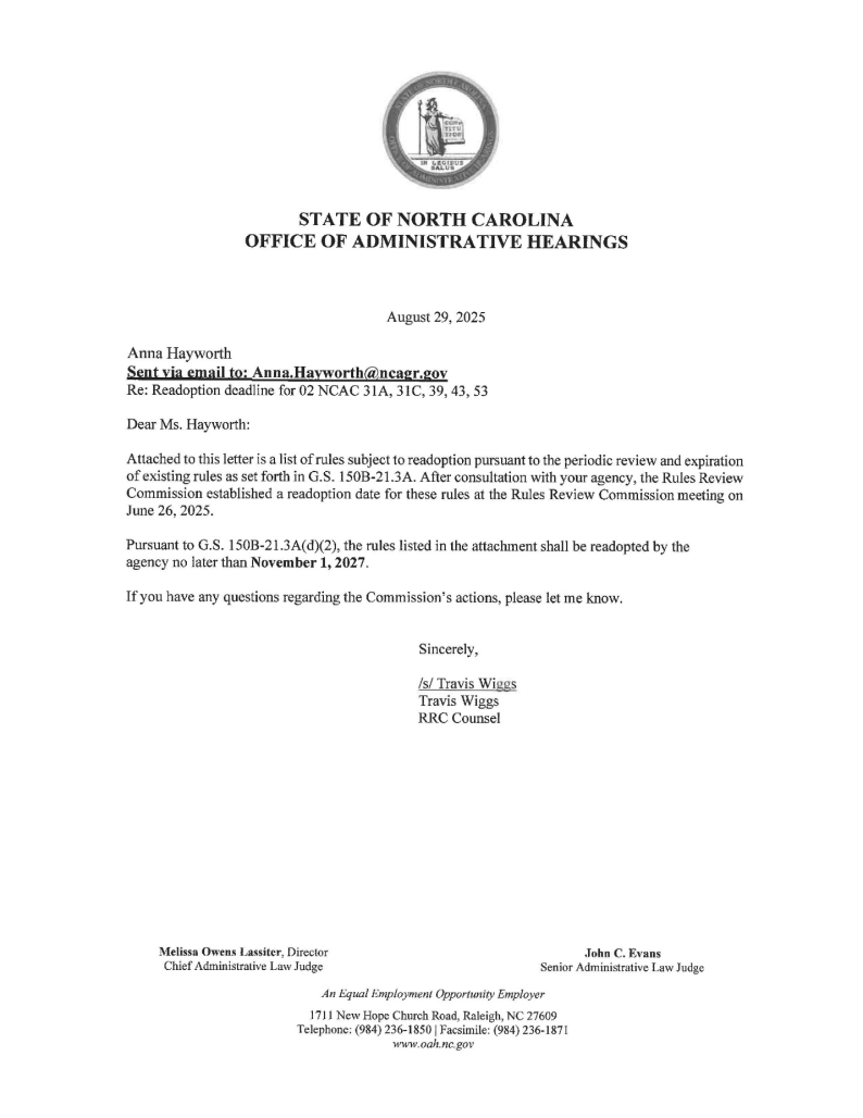 State of North Carolina seal