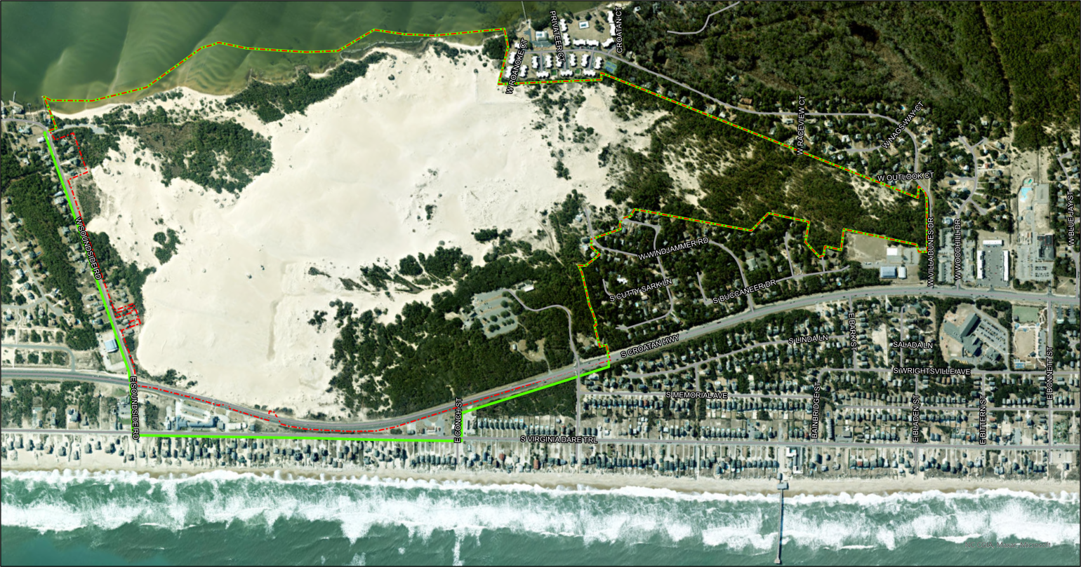 Aerial map showing boundaries for Jockey