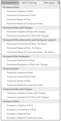 list of permanent introductory statements