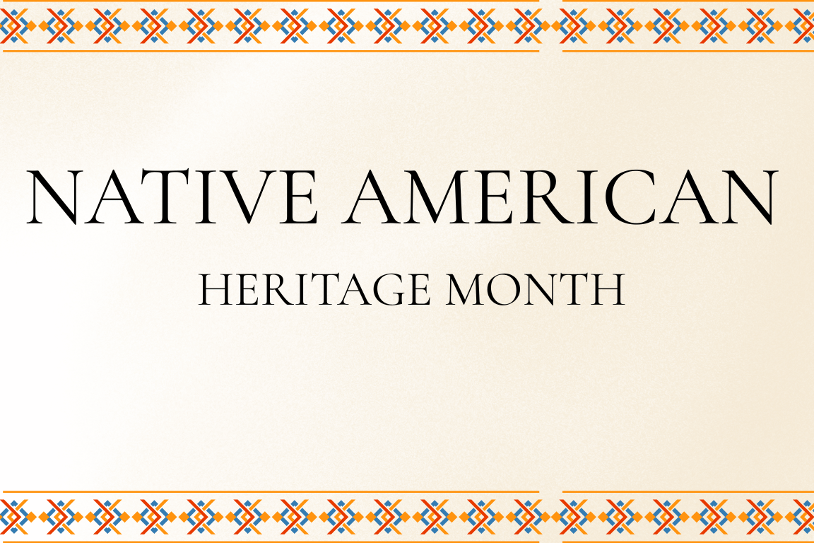 Native American Heritage Month on beige background