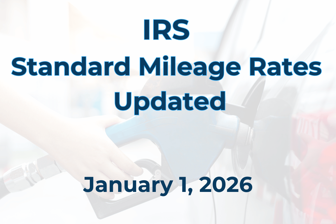 IRS standard mileage rates for 2026
