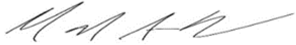 Signature of Mark Bondo