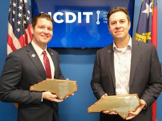 winners of award Landon Perry and David Barkau