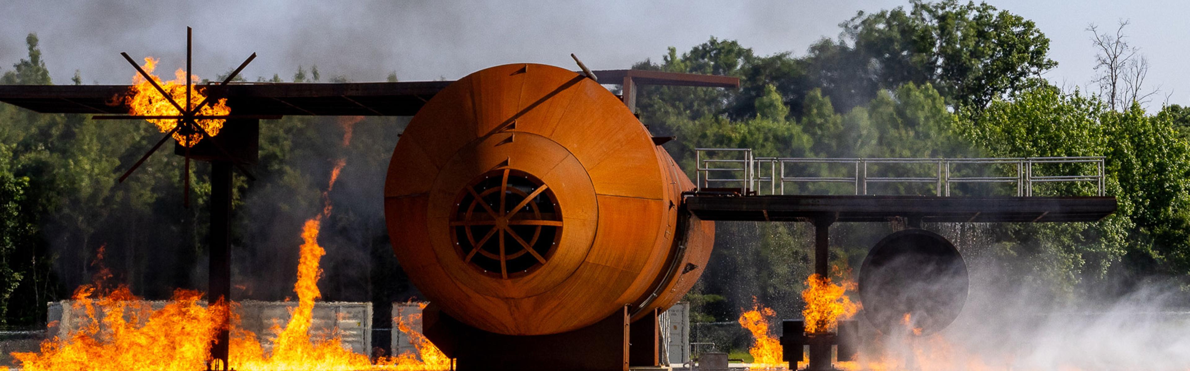 ARFF Prop at the North Carolina Emergency Training Center