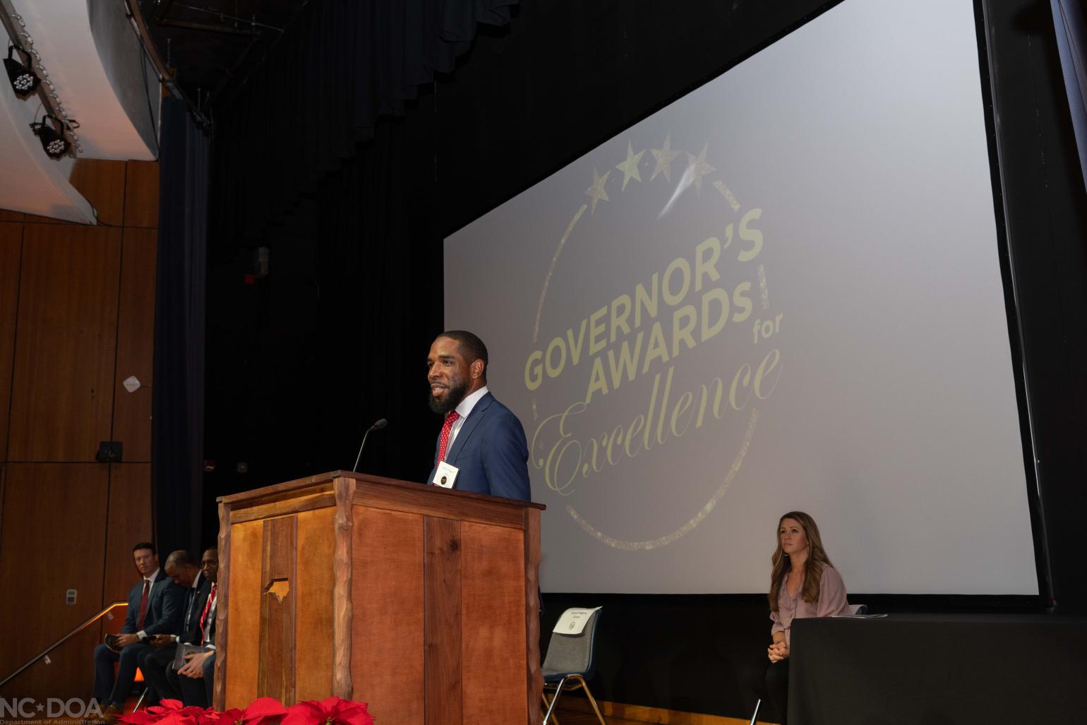 MC starting the ceremony