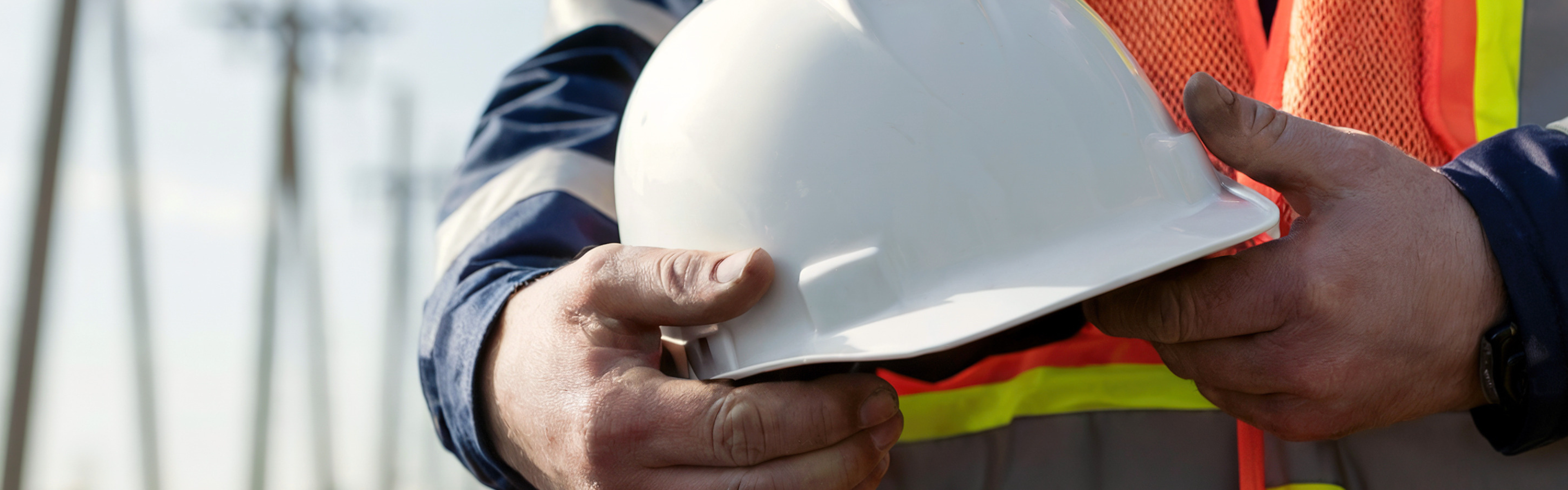 Safety construction hat and vest.