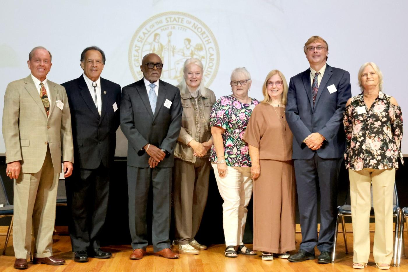 Group photo of Caswell Award recipients with State Human Resources Director Staci Meyer.