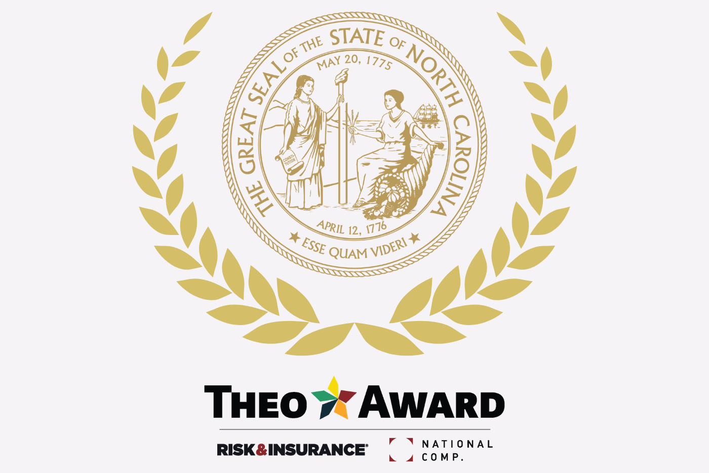 Theo award logo and state seal