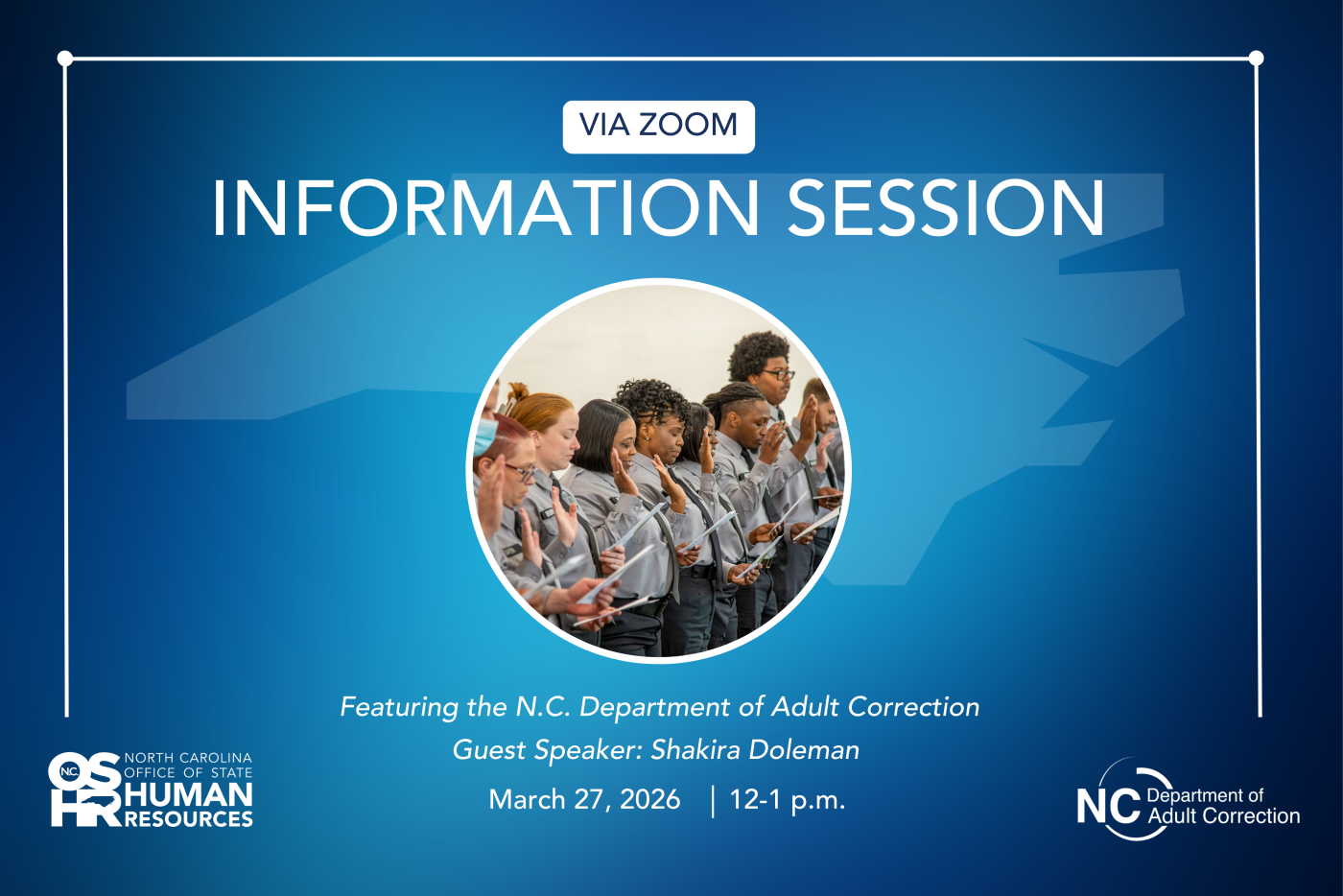 Information Session Featuring N.C. Department of Adult Correction