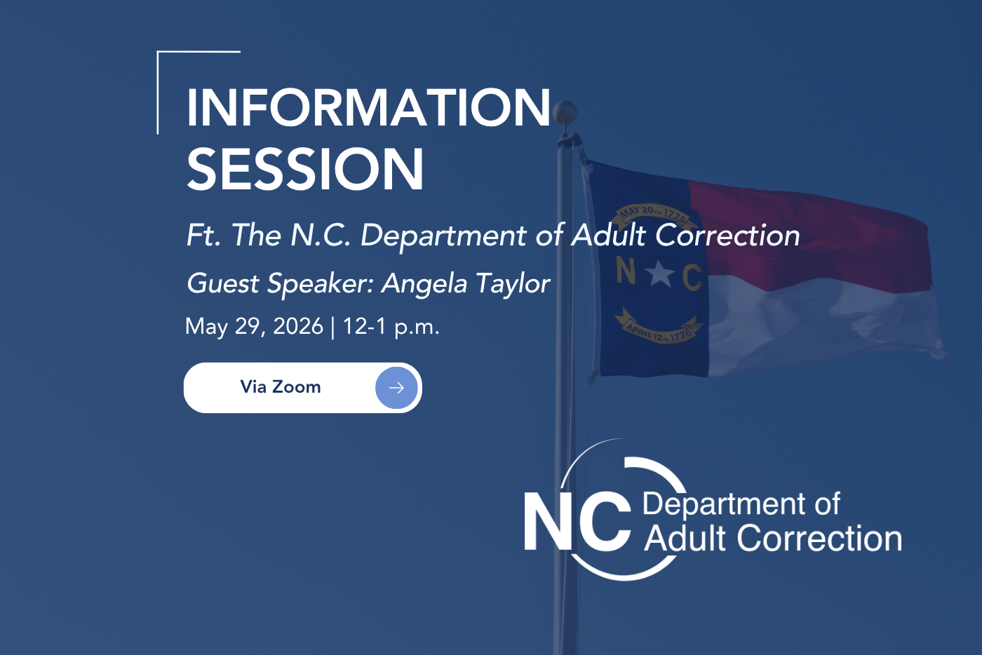 Information Session Featuring N.C. Department of Adult Correction