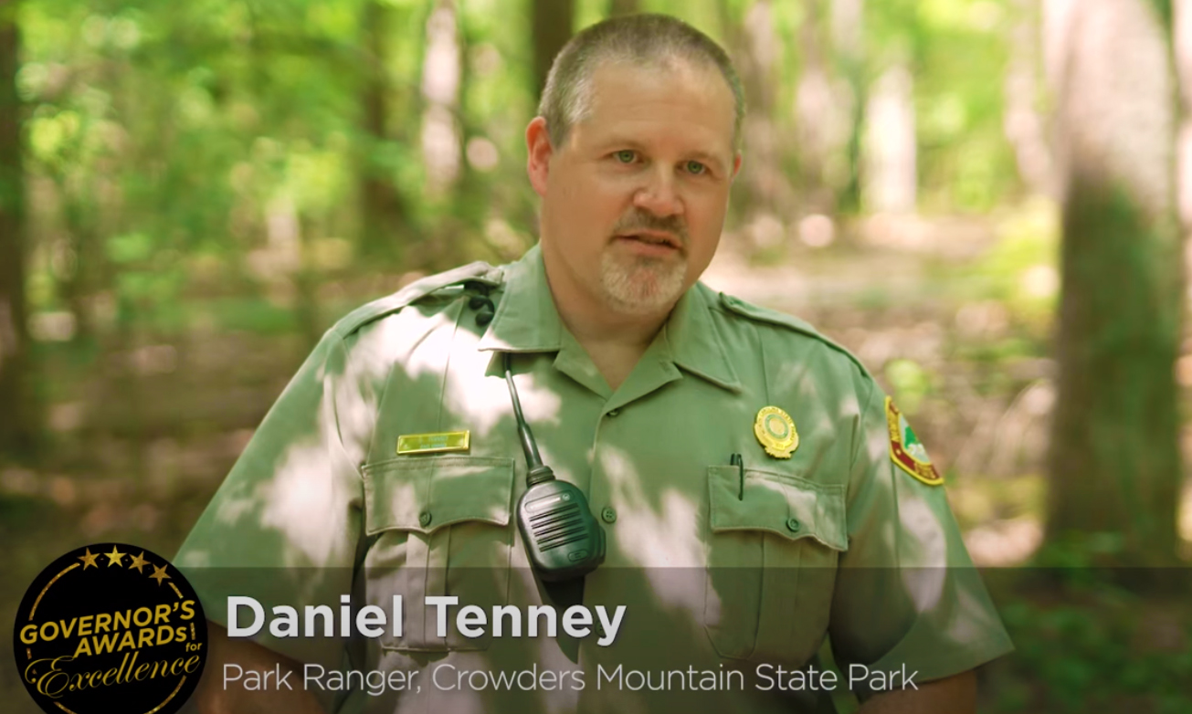 Ranger Daniel Tenney Receives Governor's Award NC State Parks