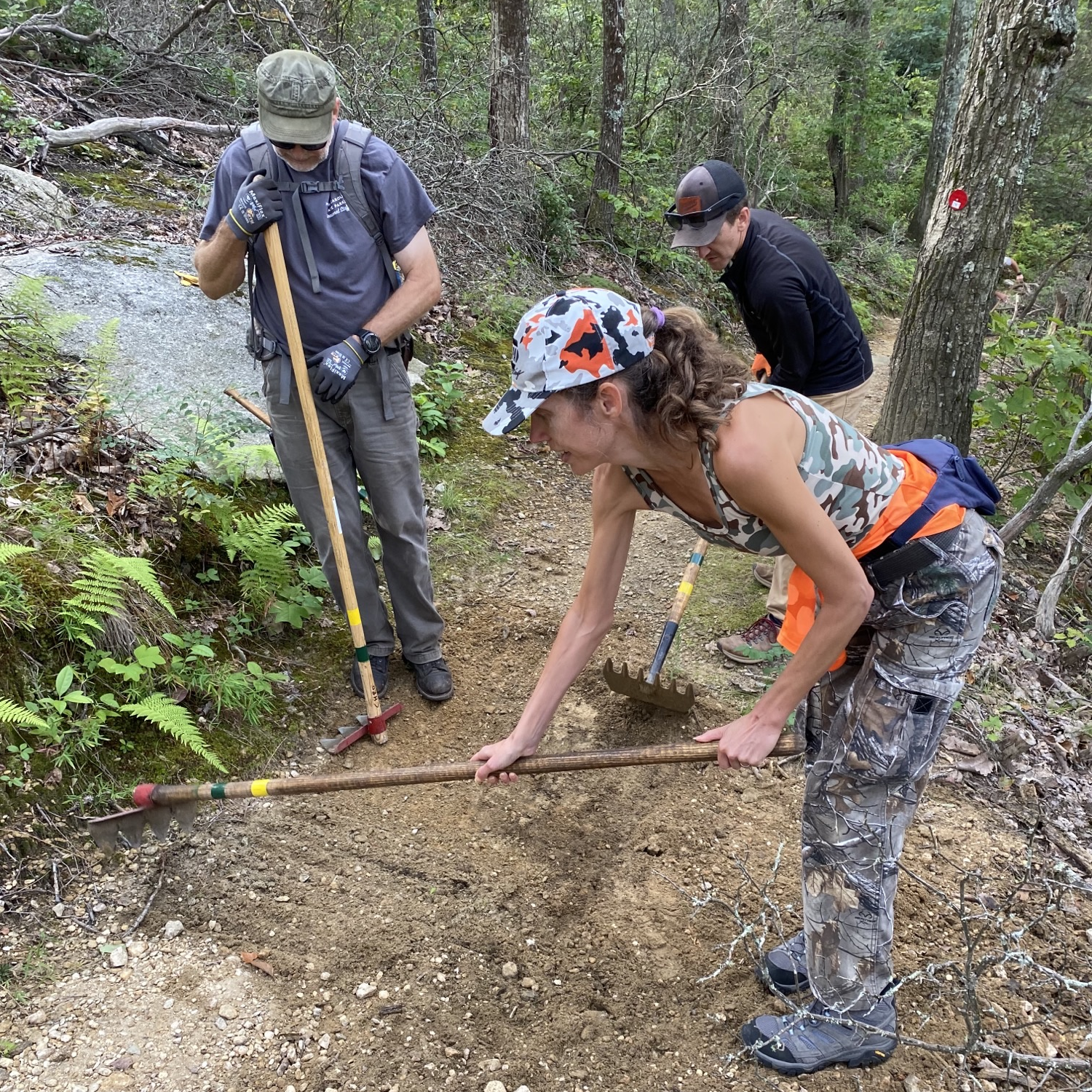 Trail Work at Chimney Rock State Park