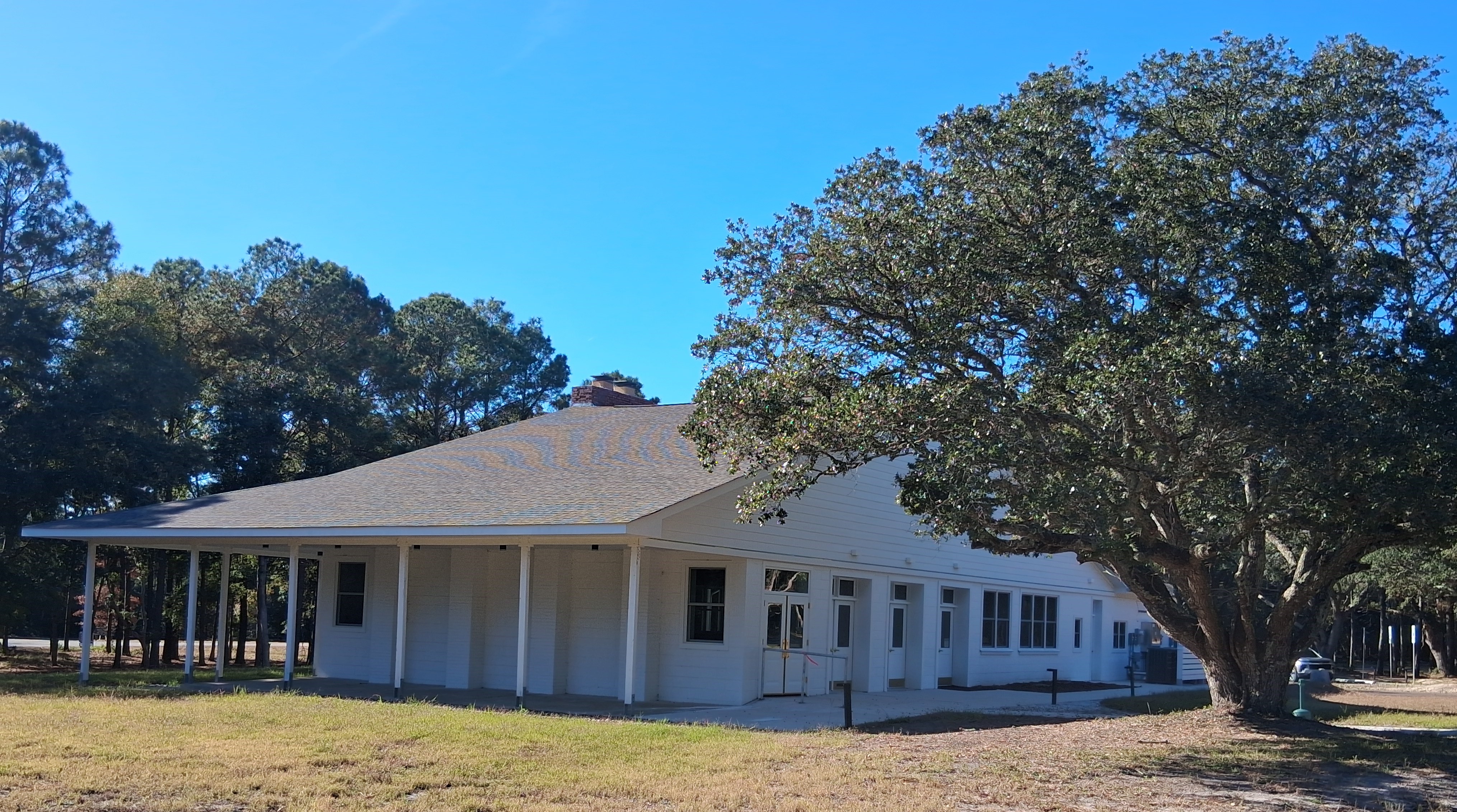 White building, formerly belonging to the NC Teacher Association
