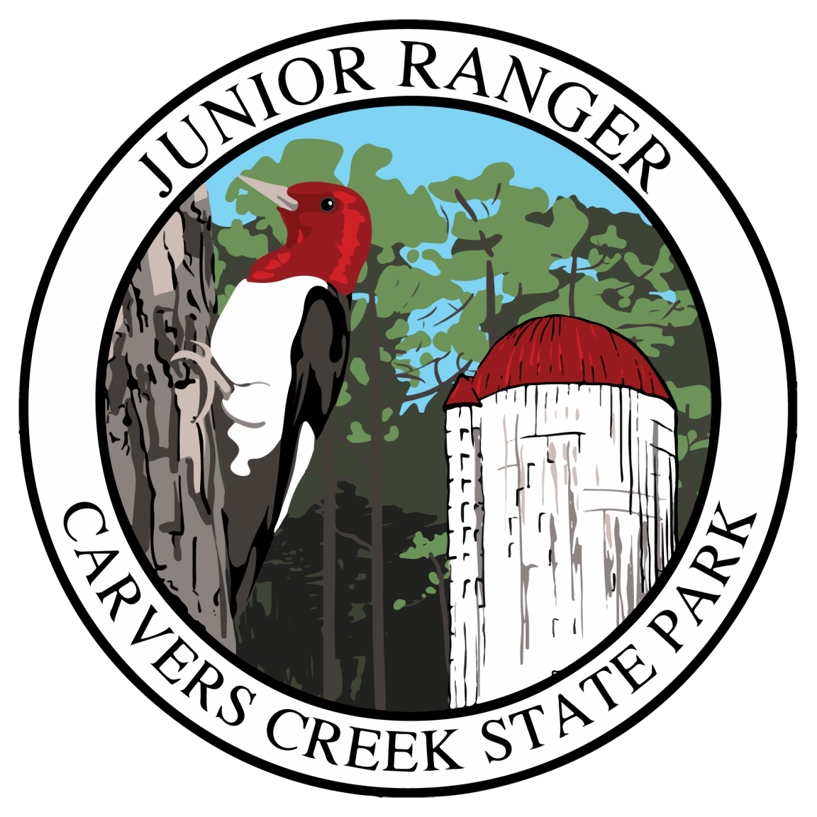 Junior Ranger patch for Carvers Creek State Park