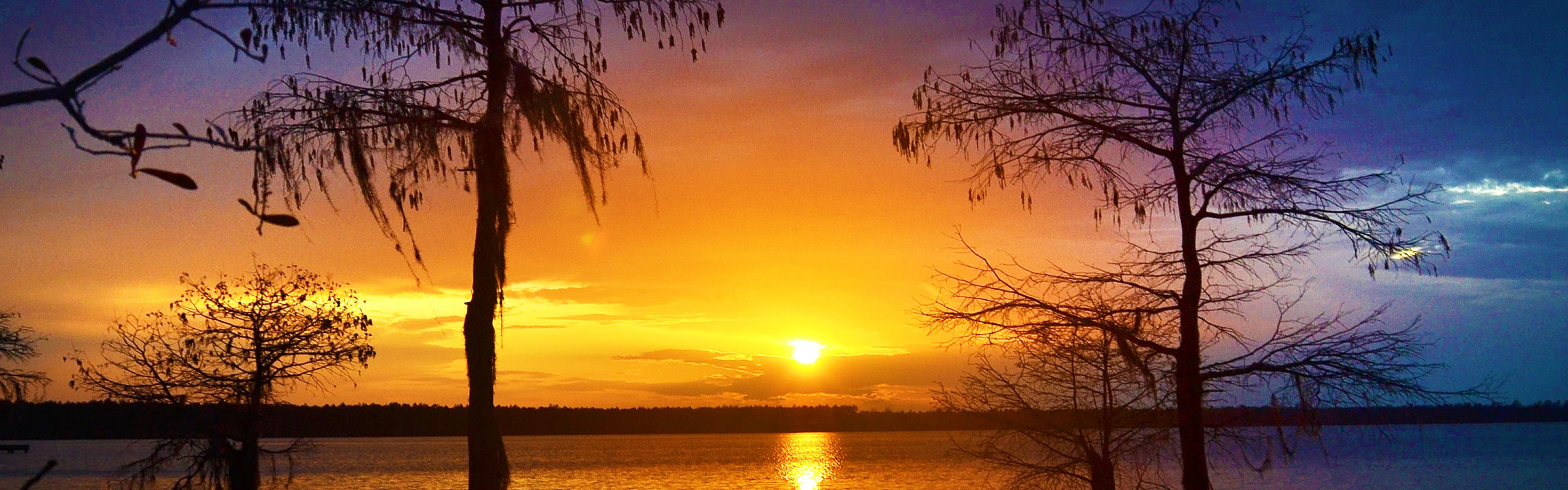 Sunset at Singletary Lake State Park