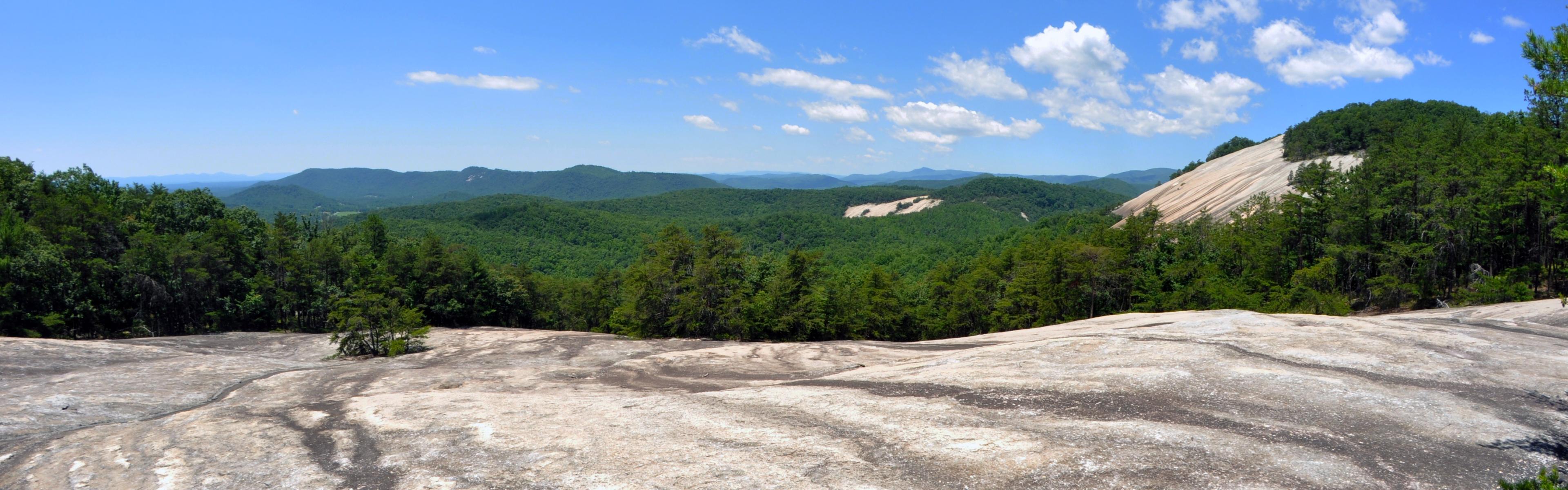 Panoramic view from the top of Stone Mountain