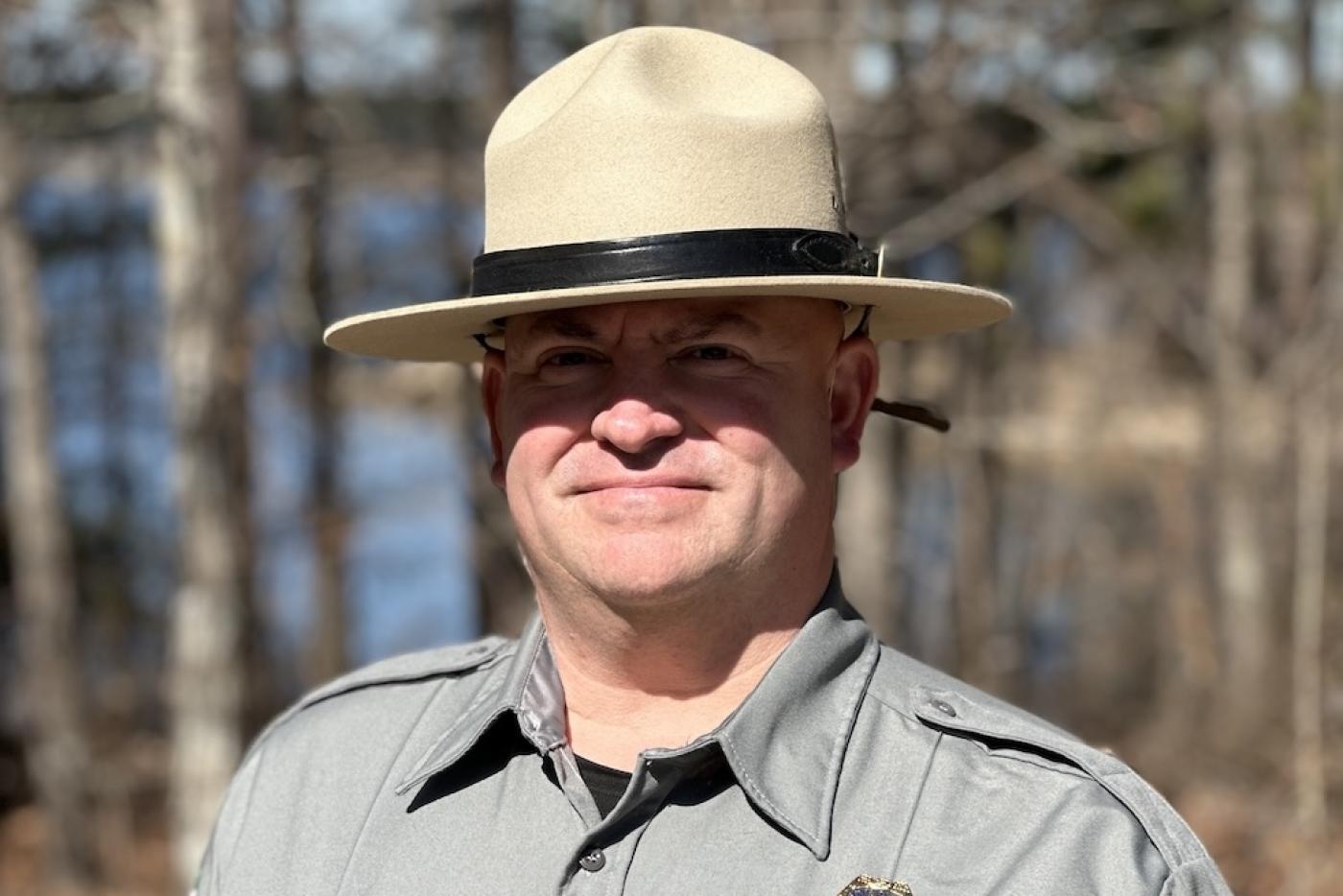 Superintendent Brian Cox - male in park ranger uniform