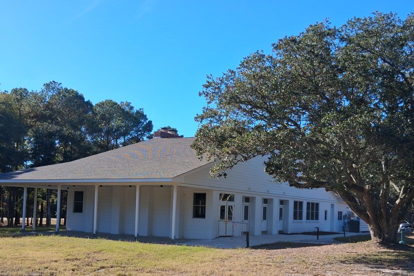 White building, formerly belonging to the NC Teacher Association