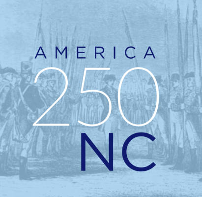 a blue logo for America 250 Celebration 