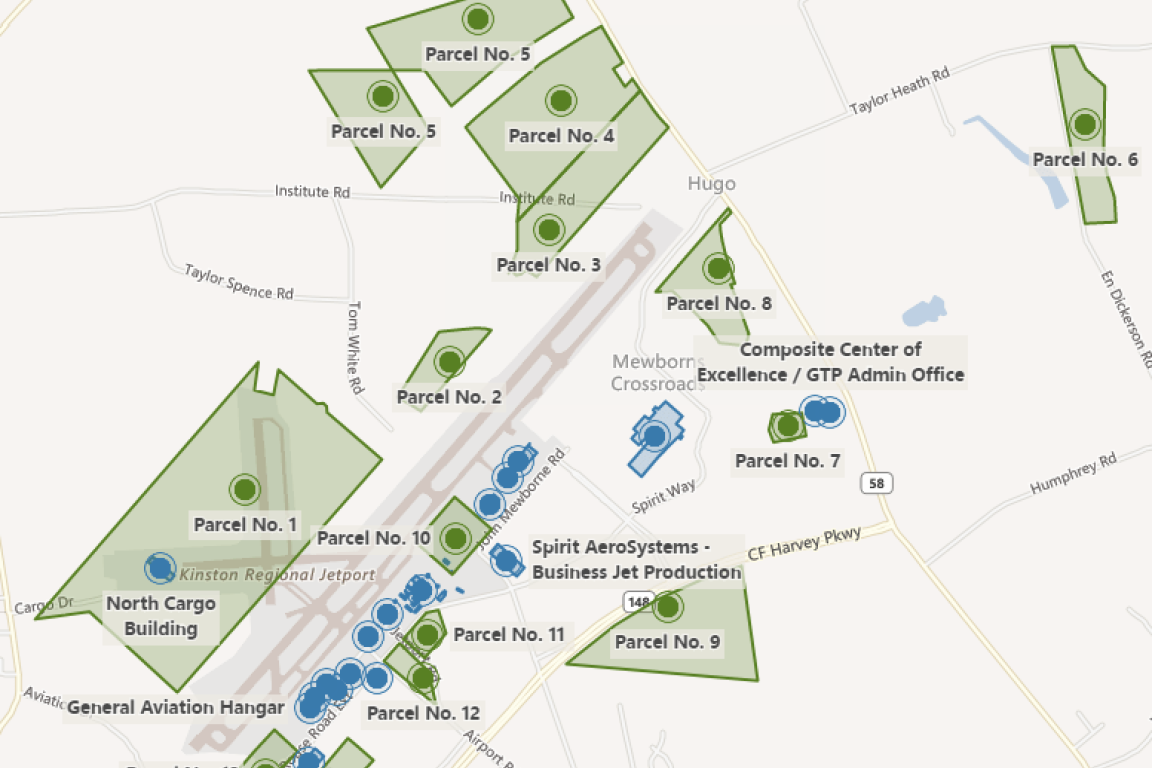 GTP interactive map screenshot